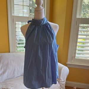 J. Crew Light Blue Halter Top